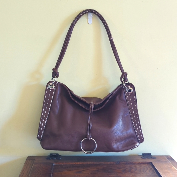 Michael Rome Handbags - Michael Rome brown leather shoulder bag